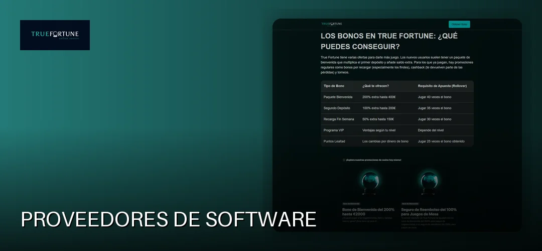 Proveedores de software