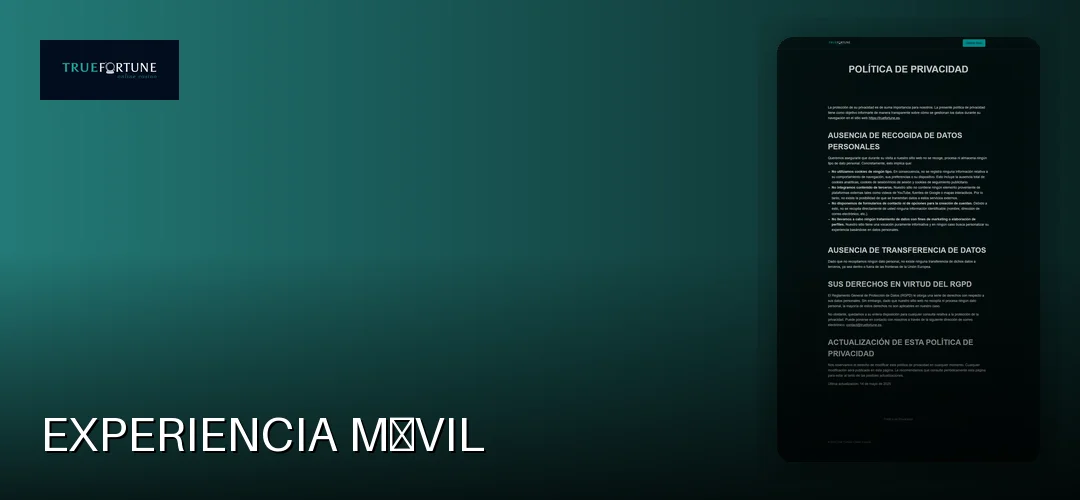 Experiencia móvil
